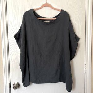 Raw-Hem Cotton Tunic